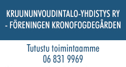 Kruununvoudintalo-yhdistys ry - Föreningen Kronofogdegården logo